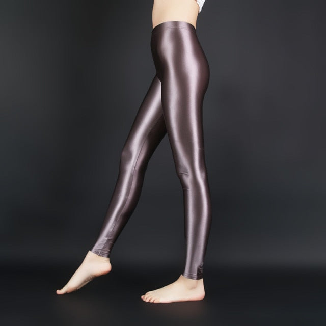  Black Shiny Leggings