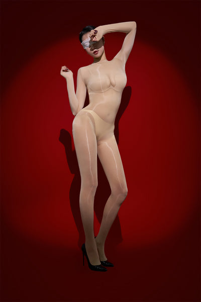Aethia Full Body Wet Look Bodystocking