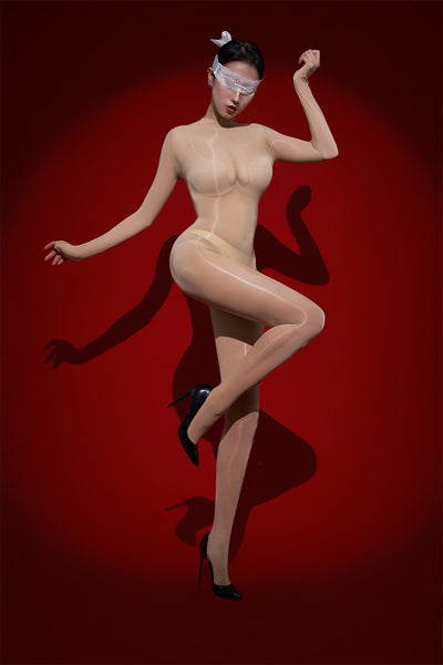 Aethia Full Body Wet Look Bodystocking