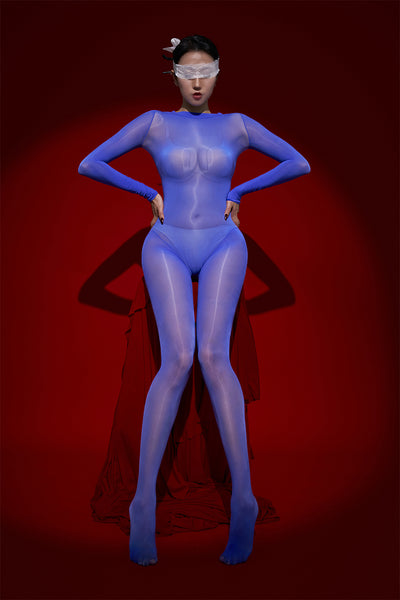 Aethia Full Body Wet Look Bodystocking