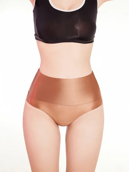 Calara Brown Satin Brief