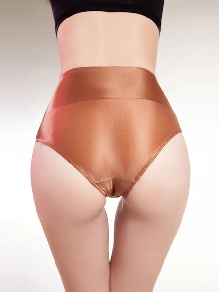 Calara Brown Satin Brief
