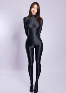 Vesta midnight glossy catsuit.