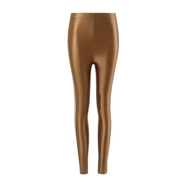 Bronze leggings on a white background