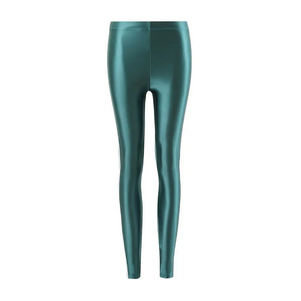 Calina Turquoise Glossy Spandex Legging