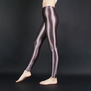 Satin Glossy Opaque Stretchy Pantyhose Stockings Shiny Yoga